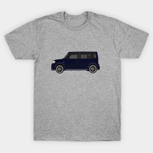 Vectored Boxcar Dark Blue T-Shirt by mpflies2